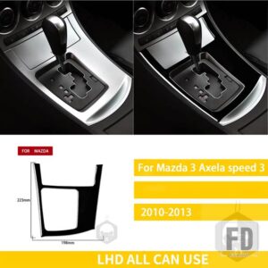 マツダ 3 アクセラ 2010-2013 スピード 3 アクセサリープラスチック黒インテリア自動ギアボックス空調トリムステッカー装飾 - Auto shift LHD
