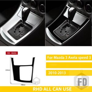 マツダ 3 アクセラ 2010-2013 スピード 3 アクセサリープラスチック黒インテリア自動ギアボックス空調トリムステッカー装飾 - Auto shift RHD