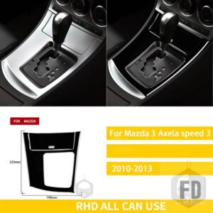 マツダ 3 アクセラ 2010-2013 スピード 3 アクセサリープラスチック黒インテリア自動ギアボックス空調トリムステッカー装飾 - Auto shift C RHD