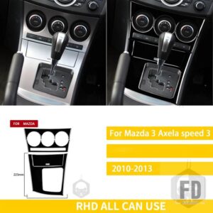 マツダ 3 アクセラ 2010-2013 スピード 3 アクセサリープラスチック黒インテリア自動ギアボックス空調トリムステッカー装飾 - Auto shift AC RHD