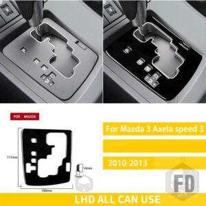 マツダ 3 アクセラ 2010-2013 スピード 3 アクセサリープラスチック黒インテリア自動ギアボックス空調トリムステッカー装飾 - Panel LHD