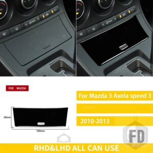 マツダ 3 アクセラ 2010-2013 スピード 3 アクセサリープラスチック黒インテリア自動ギアボックス空調トリムステッカー装飾 - C