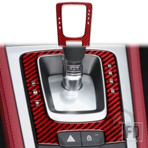 ポルシェ ボクスターケイマン 718 982 2016-2022 ギアパネルステッカーカーボンインテリアカーアクセサリー - Red