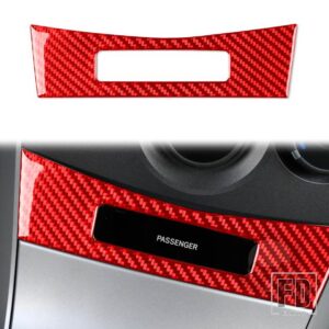トヨタ カローラ 2007-13 アクセサリーカーボンインテリアセンターラックパネルトリムステッカー - Red