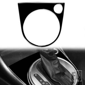 VW ビートル 2012-2019 カーアクセサリーピアノブラックプラスチックインテリアギアパネルフレームトリムステッカー - A