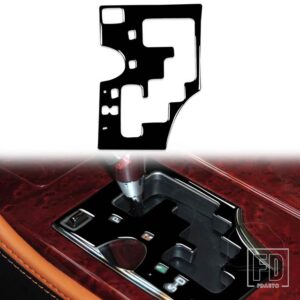 レクサス GS 2006-2011 アクセサリーピアノブラックプラスチックインテリアギアパネルフレームトリムステッカー装飾 - B RHD