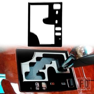 レクサス GS 2006-2011 アクセサリーピアノブラックプラスチックインテリアギアパネルフレームトリムステッカー装飾 - A RHD3