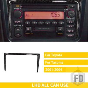 トヨタ タコマ 36982 アクセサリーカーボンインテリアセンターコンソールラジオ CD AC パネルトリムステッカー - Radio frame