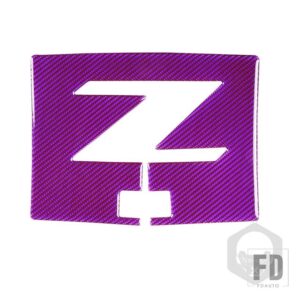 日産 350Z Z33 2003-2009 ナビゲーションカバーボックスドアダッシュカーボンステッカー装飾カーアクセサリー - PURPLE