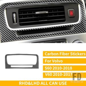 ボルボ S60 V60 XC60 2010-2018 アクセサリーカーボンインテリアフルセットカバーステッ - 3