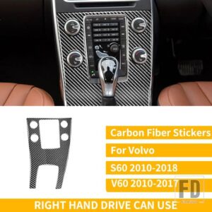 ボルボ S60 V60 XC60 2010-2018 アクセサリーカーボンインテリアフルセットカバーステッ - 1 RHD