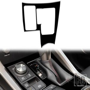 レクサス NX 200 200T 300H アクセサリーピアノブラックプラスチックインテリアギアパネルカバートリムステッカー装飾 LHD RHD - B LHD