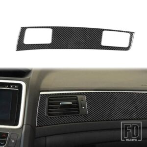 ホンダ SPIRIOR 2015 2016 2017 アクセサリーカーボン車内副パイロット計器パネルトリムステッカー装飾 - 4 Black LHD