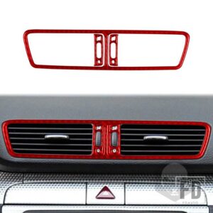 VW パサート 39022 アクセサリーカーボンインテリア計器エアアウトレットトリムステッカー - 2 red