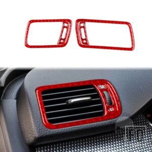 VW パサート 39022 アクセサリーカーボンインテリア計器エアアウトレットトリムステッカー - 1 red