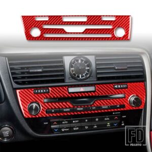 レクサス RX300 270 200T 450H 2016-2019 アクセサリー車レッドカーボンインテリアダッシュボードカバーパネルトリムステッカー装飾 - CD LHD