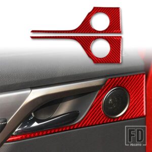 レクサス RX300 270 200T 450H 2016-2019 アクセサリー車レッドカーボンインテリアダッシュボードカバーパネルトリムステッカー装飾 - Rear handle