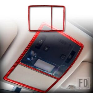 レクサス RX300 270 200T 450H 2016-2019 アクセサリー車レッドカーボンインテリアダッシュボードカバーパネルトリムステッカー装飾 - Front read lamp