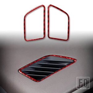 レクサス RX300 270 200T 450H 2016-2019 アクセサリー車レッドカーボンインテリアダッシュボードカバーパネルトリムステッカー装飾 - Air outlet