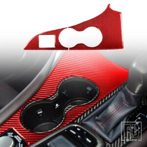 レクサス RX300 270 200T 450H 2016-2019 アクセサリー車レッドカーボンインテリアダッシュボードカバーパネルトリムステッカー装飾 - Cup holder RHD