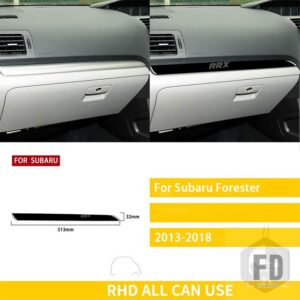 スバル フォレスター 2013-2018 カーアクセサリープラスチックピアノブラックインテリア副パイロットダッシュボードトリムステッカー装飾 - Passenger RHD