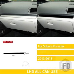 スバル フォレスター 2013-2018 カーアクセサリープラスチックピアノブラックインテリア副パイロットダッシュボードトリムステッカー装飾 - Passenger LHD