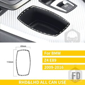 BMW カーボン Z4 E89 2009-2016 アクセサリー電子ハンドブレーキボタンメディアノブトリムフレームステッカーインテリアアクセサリー - B