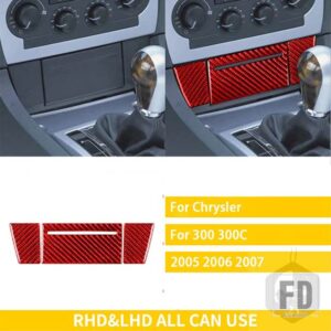 クライスラー 300 300C 2005 2006 2007 アクセサリーカーボン車内灰皿加熱トリムステッカー装飾 - Ashtray NO Heated2