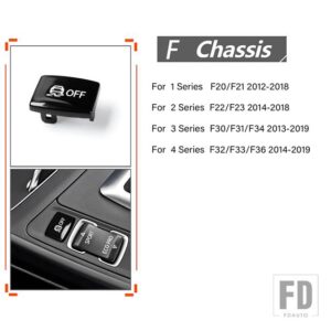 BMW 1/2/3/4シリーズ F20 F21 F22 F23 F30 F31 F34 F35 F32 2012-2019 車レーダーセンサーキー ESP 滑り止めスイッチスポーツボタン - ESP Antislip black