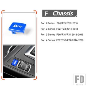 BMW 1/2/3/4シリーズ F20 F21 F22 F23 F30 F31 F34 F35 F32 2012-2019 車レーダーセンサーキー ESP 滑り止めスイッチスポーツボタン - ESP Antislip blue