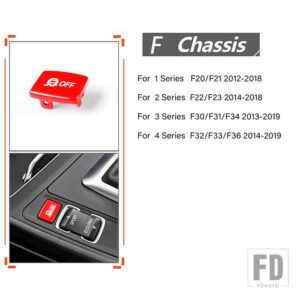 BMW 1/2/3/4シリーズ F20 F21 F22 F23 F30 F31 F34 F35 F32 2012-2019 車レーダーセンサーキー ESP 滑り止めスイッチスポーツボタン - ESP Antislip red