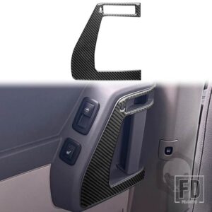 ダッジカラバ 2008 2009 2010 アクセサリーカーボンインテリア計器エアアウトレットギアドアトリムステッカー装飾 - Right rear door