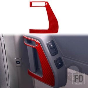 ダッジカラバ 2008 2009 2010 アクセサリーカーボンインテリア計器エアアウトレットギアドアトリムステッカー装飾 - Left rear door7