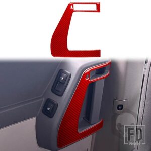 ダッジカラバ 2008 2009 2010 アクセサリーカーボンインテリア計器エアアウトレットギアドアトリムステッカー装飾 - Right rear door8