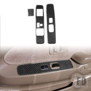 トヨタ タコマ 36982 アクセサリーカーボンインテリアギアシフトドア窓パネルトリムステッカー装飾 - Two doors 3pcs LHD