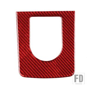 ジャガー F-PACE 2016-20 アクセサリーカーボンギアボックスシフトシフターサラウンド挿入ボタントリムステッカー - A RED