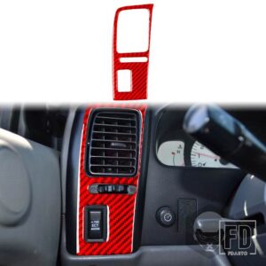 トヨタ タコマ 36982 アクセサリーカーボンインテリアドライバー計器エアアウトレットパネルトリムステッカー - Driver air outlet A2