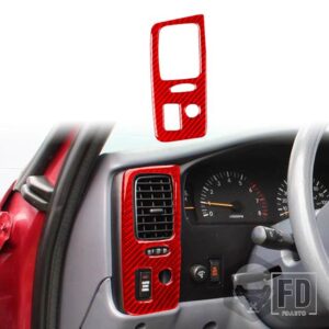 トヨタ タコマ 36982 アクセサリーカーボンインテリアドライバー計器エアアウトレットパネルトリムステッカー - Driver air outlet B3