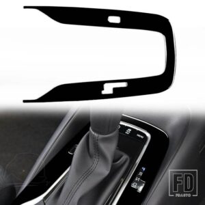 トヨタ カローラ 2019 2020 アクセサリープラスチック黒インテリアギアフレームカバートリムステッカー装飾 - Black - RHD