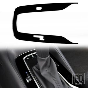 トヨタ カローラ 2019 2020 アクセサリープラスチック黒インテリアギアフレームカバートリムステッカー装飾 - Black LHD