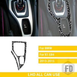BMW X1 E84 2013 2014 2015 アクセサリーカーボンインテリアギアサラウンドトリムステッカー装飾スタイリング - Forged Carbon LHD
