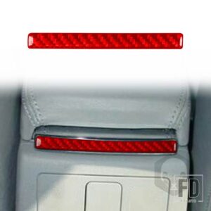 VW パサート B5 2001-2005 アクセサリーカーボンインテリアアームレストボックスリア装飾ストリップトリムステッカー - Rear of armrest box2