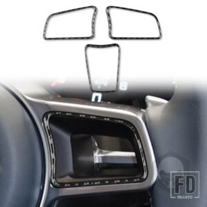 ポルシェ ボクスターケイマン 718 982 2016-2022 車内ステアリングホイールトリムステッカーカーボンインテリアカーアクセサリー LHD RHD - Black
