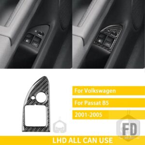 VW パサート B5 2001-2005 アクセサリーカーボンインテリアトランク燃料リリース装置パネルトリムステッカー装飾 - Trunk-fuel release L