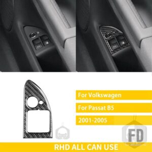 VW パサート B5 2001-2005 アクセサリーカーボンインテリアトランク燃料リリース装置パネルトリムステッカー装飾 - Trunk-fuel release R