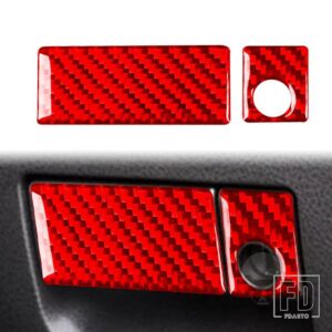 スズキ グランドヴィターラ 2006-13 アクセサリーカーボン車内グローブボックスハンドルステッカー - Glove box