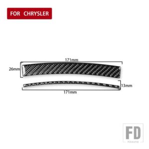 クライスラー 300 300C 2005 2006 2007 カーアクセサリーインテリアカーボン中央アームレストステッカー - Central armrest B