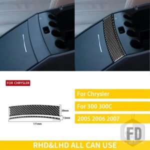 クライスラー 300 300C 2005 2006 2007 カーアクセサリーインテリアカーボン中央アームレストステッカー - Central armrest A