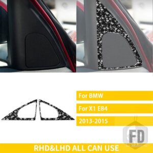 BMW X1 E84 2013 2014 2015 アクセサリーカーボン車内ドアコーナースピーカートリムステッカー装飾スタイリング - Forged Carbon