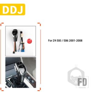 BMW Z4 E85 E86 37104 アクセサリー車内 LED ギアシフトノブシフターボタン - Silver